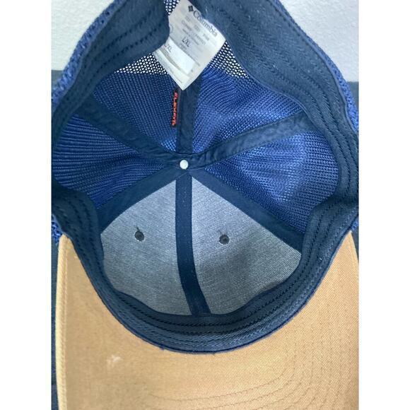 Columbia Flexfit Mesh Ball Cap L Unisex Breathable Multicolor Everest Green Tan - Picture 12 of 12